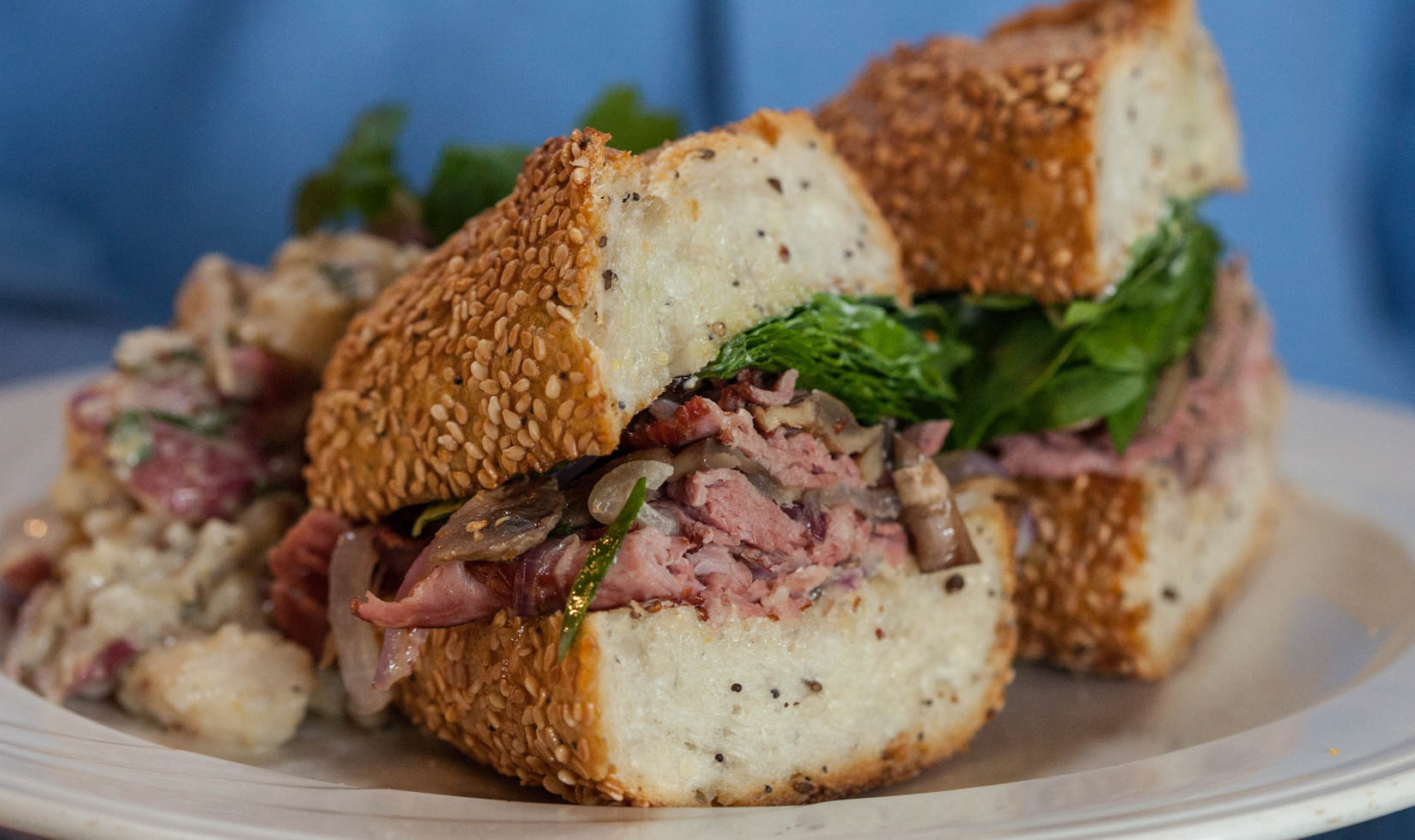 smoked duck sandwich from costeaux bakery healdsburg