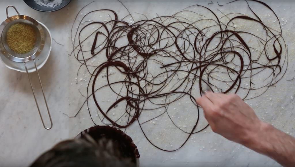 Decorative Chocolate Swirls Dessert Garnish Video Demo