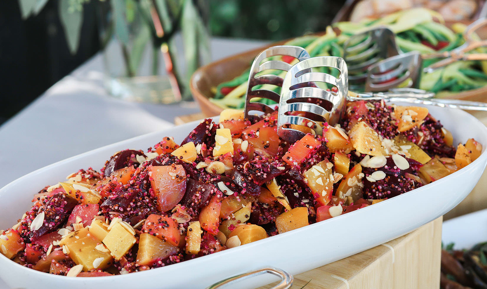 jordan winery lunch, harvest lunch beet platter