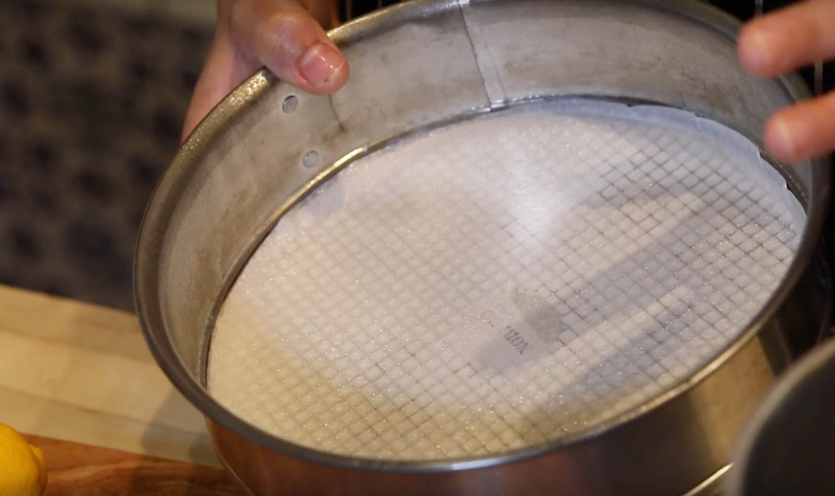 springform pan with nonstick spray and a round parchment liner on the bottom