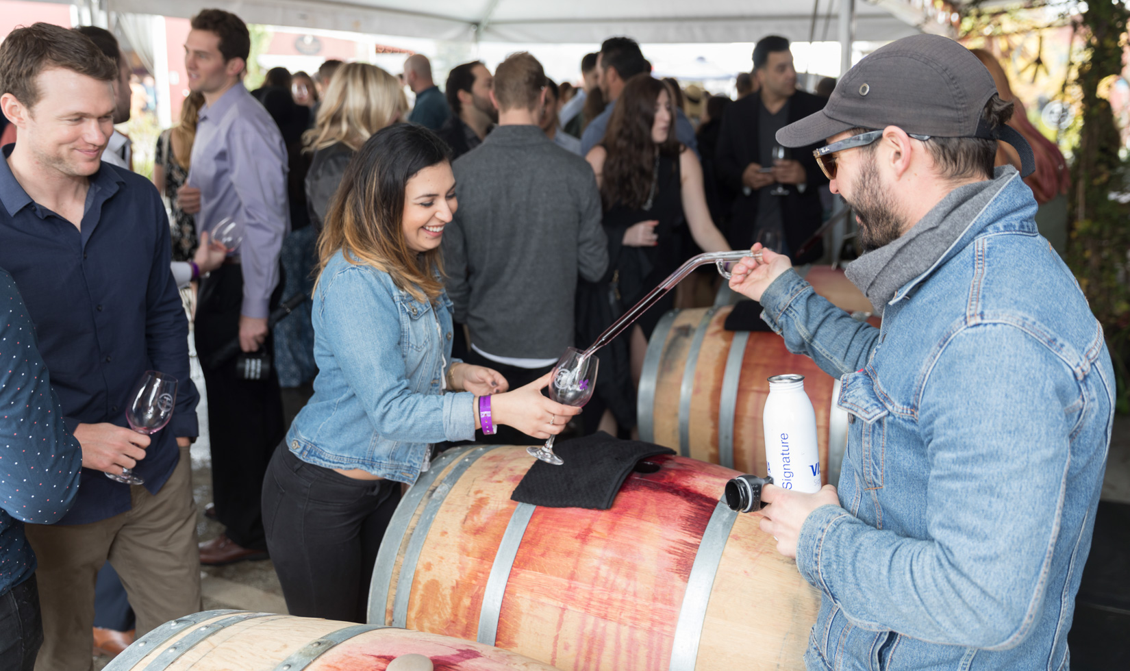 Wine Road barrel tasting event