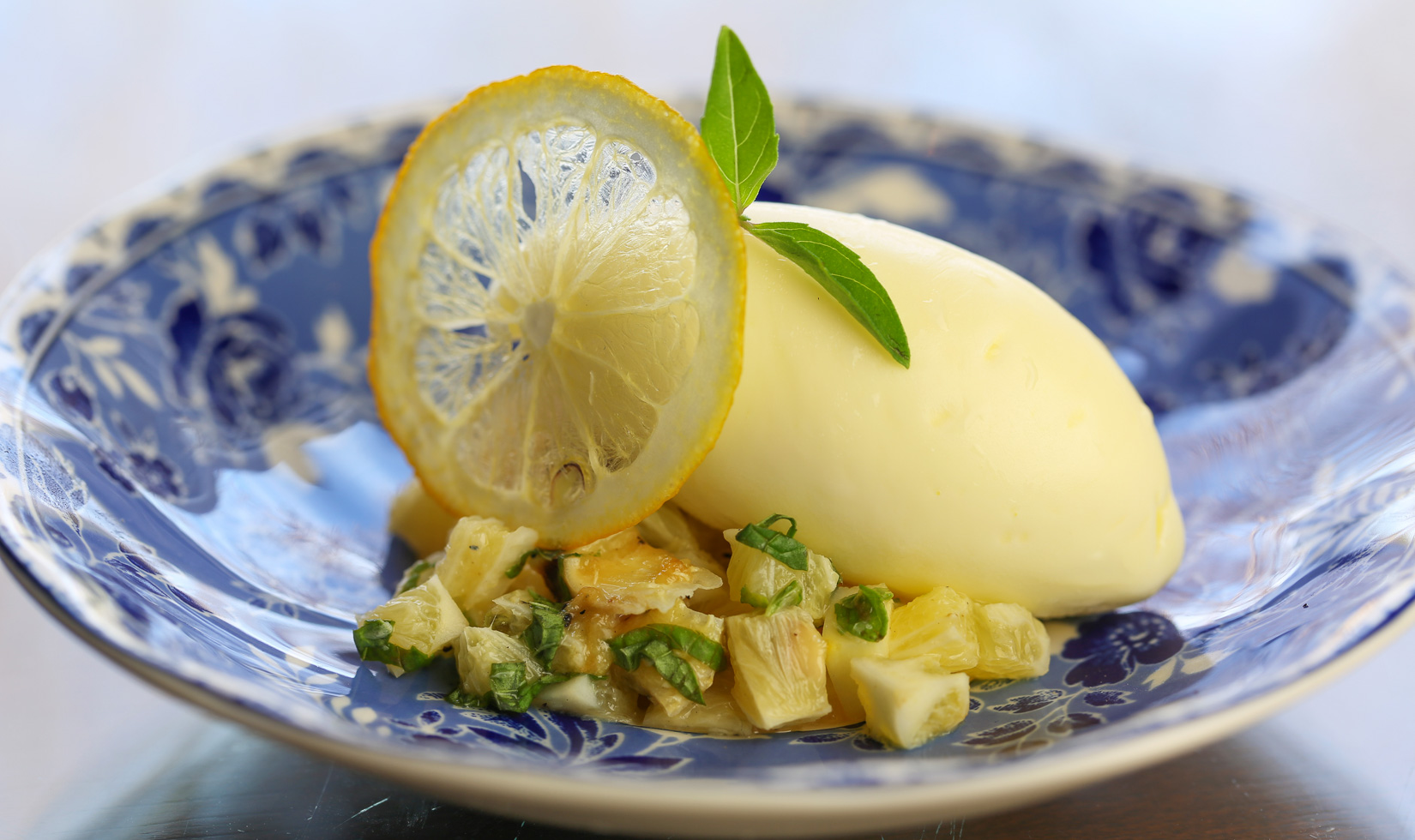 Meyer lemon ice cream