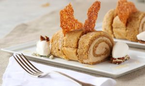 Jordan Winery Mini Pumpkin Roll with Phyllo Crisps