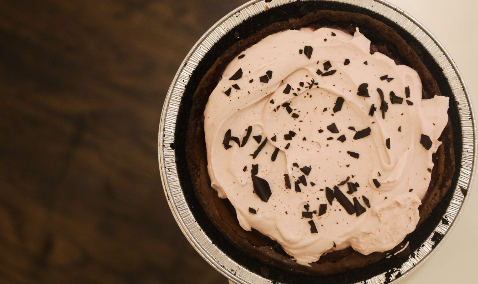 strawberry and chocolate pie