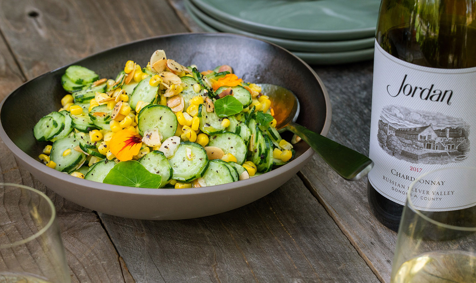 best cucumber salad in bowl