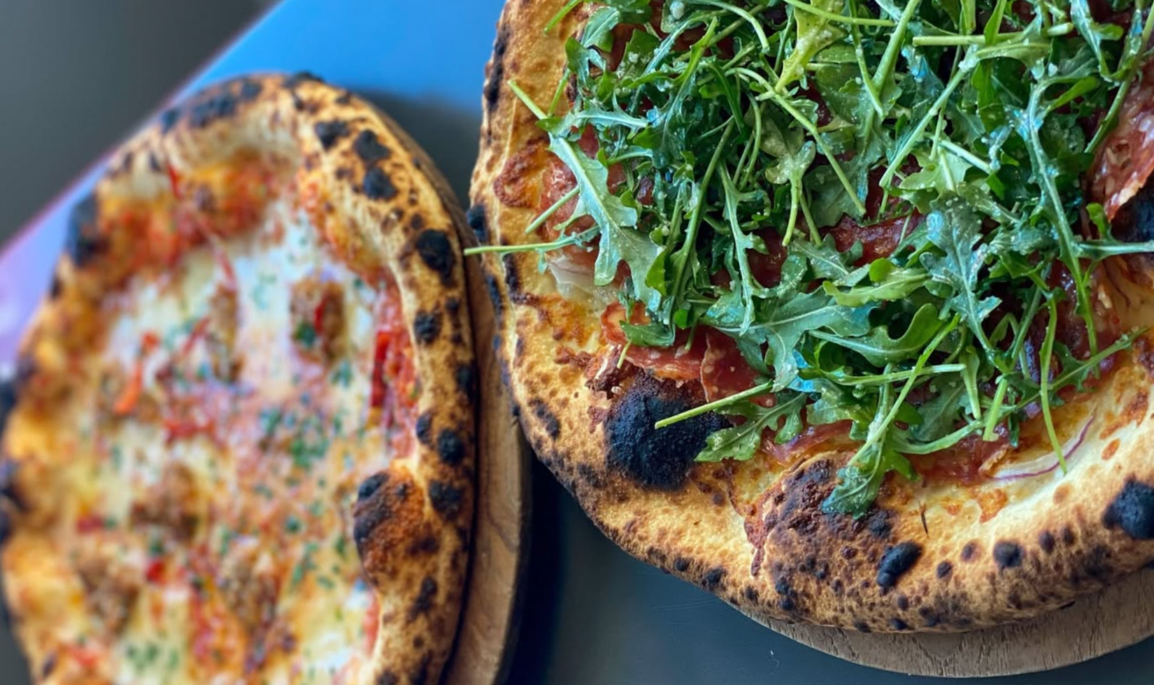 pizzas at Journeyman Meat Co.